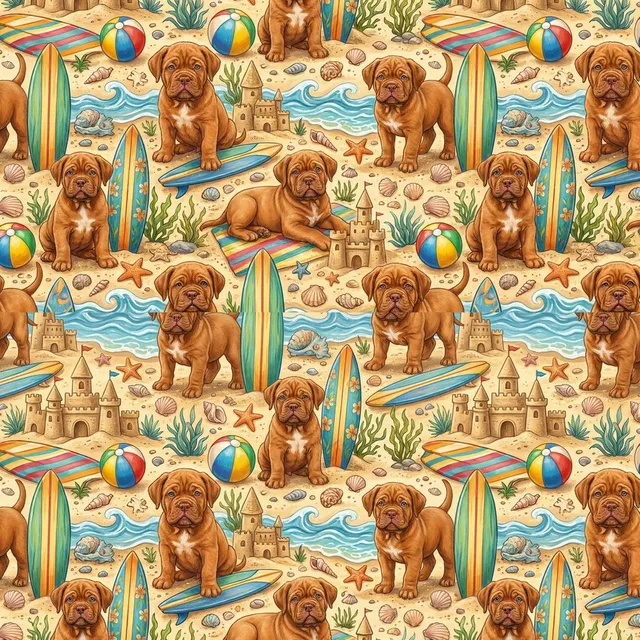 Close-up of the painted scene pattern
